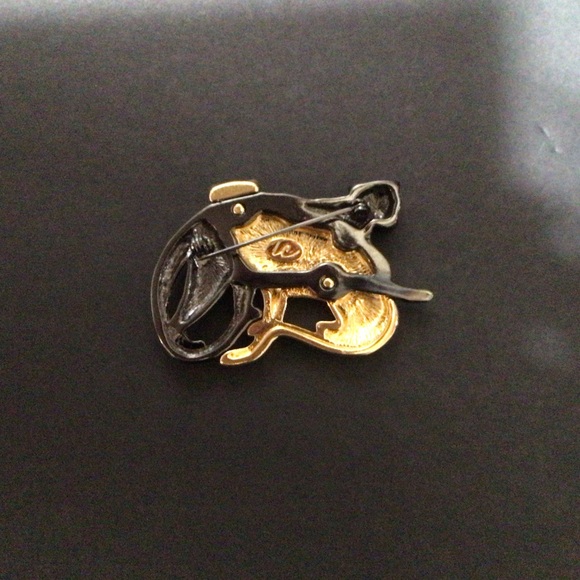 Bundle 2 for $15 Gold and Black Tone Panther Brooch - Picture 4 of 4